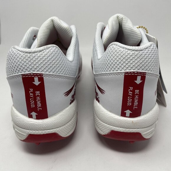 Ringor Flite Spikes Softball Metal Cleats Womens 10 Rising Tide White Red Wave‎ - Picture 5 of 9